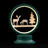 Table light with deer and tree pattern