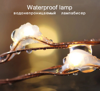 Battery Copper Bended Wire Light Christmas Light Fairy String Lights For Outdoor Decoration