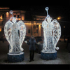 Christmas Decoration Acrylic Angel Figurine Outdoor Street 3D Motif Light