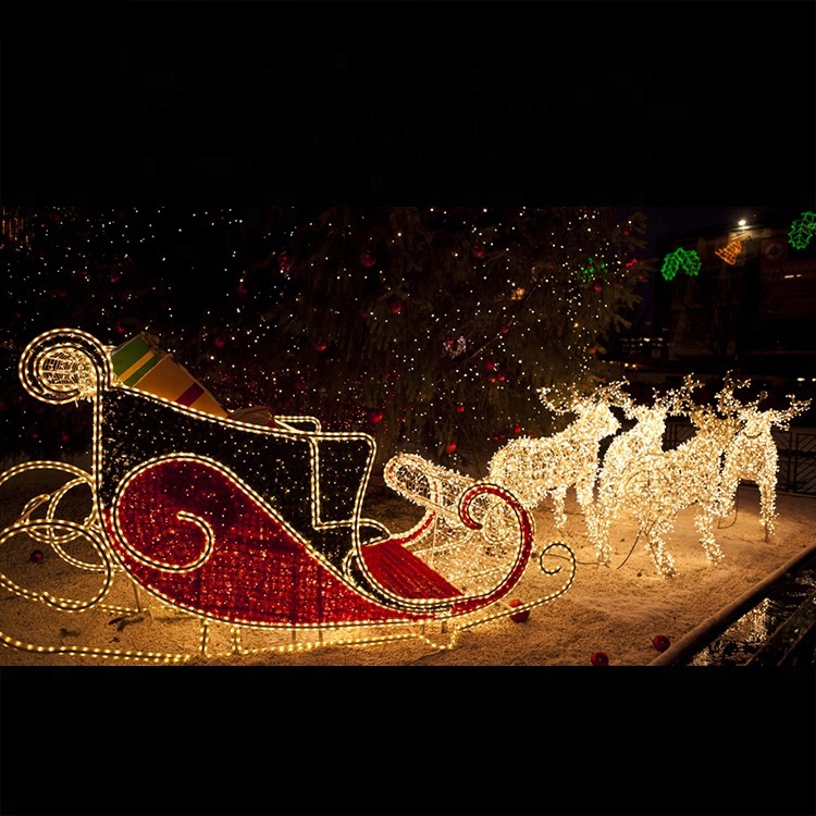 Christmas Outdoor Running Strip Reindeer Motif Light