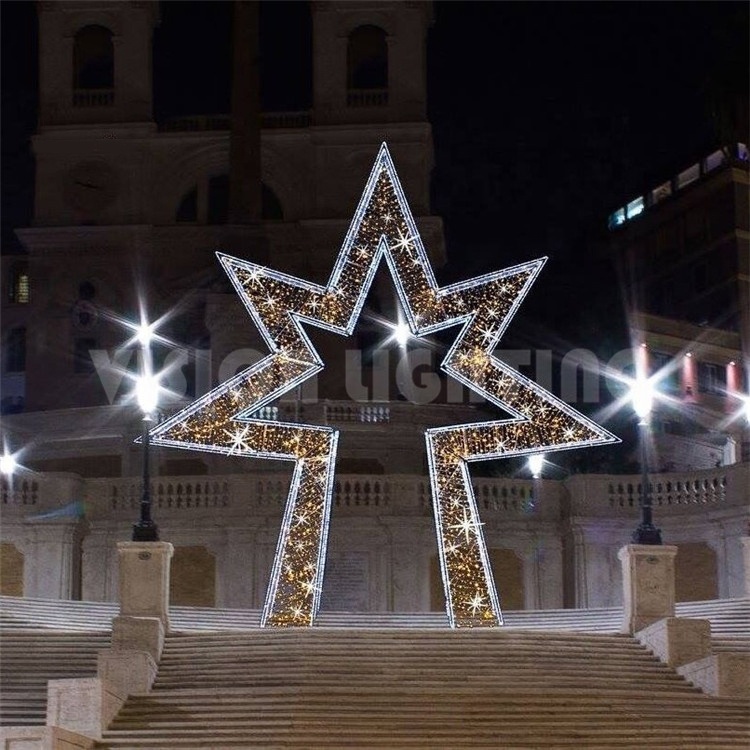 Cross Street Led Star Decoration Light Motif