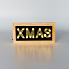 19L wooden light with letters decoration