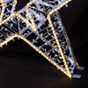 3D Christmas Decoration 100% Glue Bullet Led Aluminum Frame Bright Star Motif Light