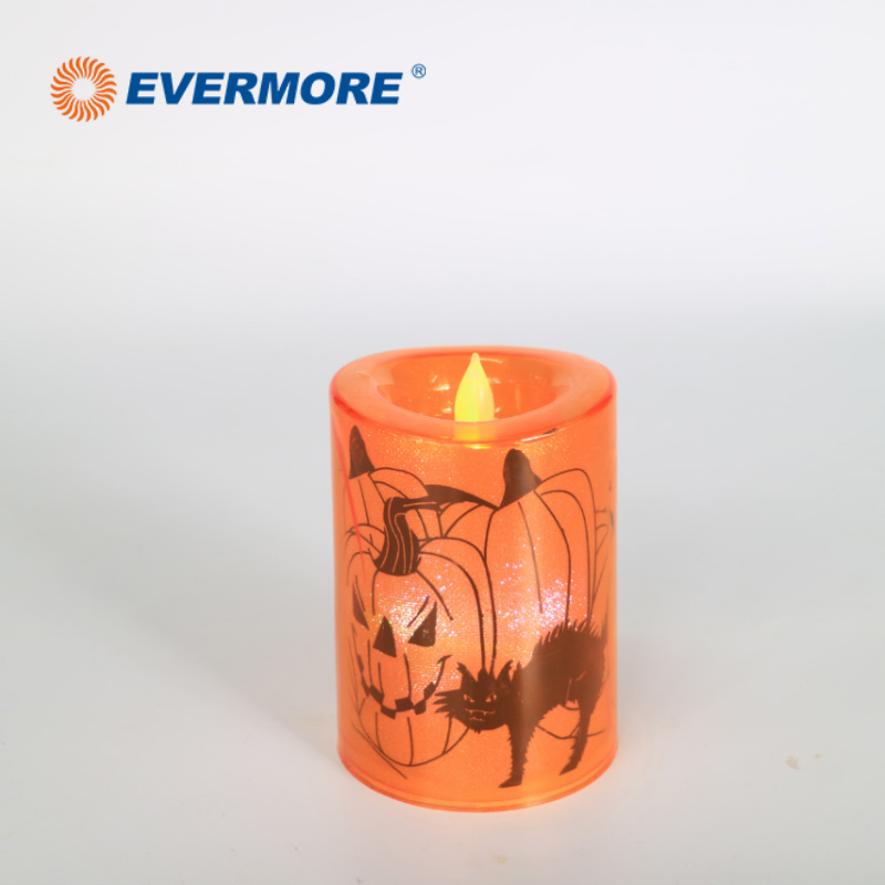 EVERMORE Battery Operated Window Glitter LED Candle Light