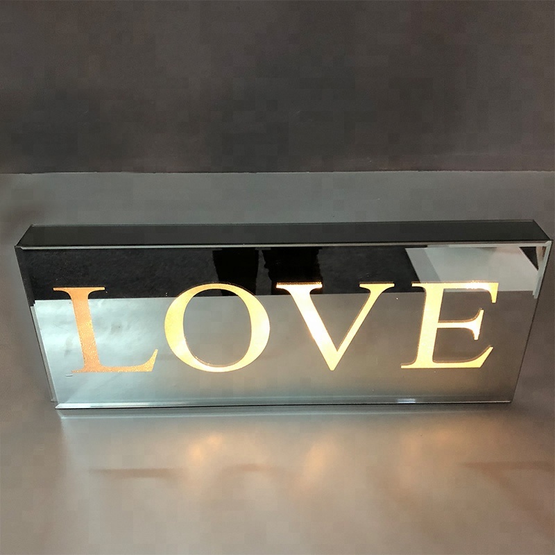 LED light with letter decoration