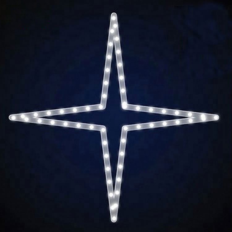 Cross Street Led Star Decoration Light Motif