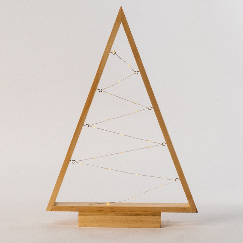 Wooden Frame with Fairy Light Table Light