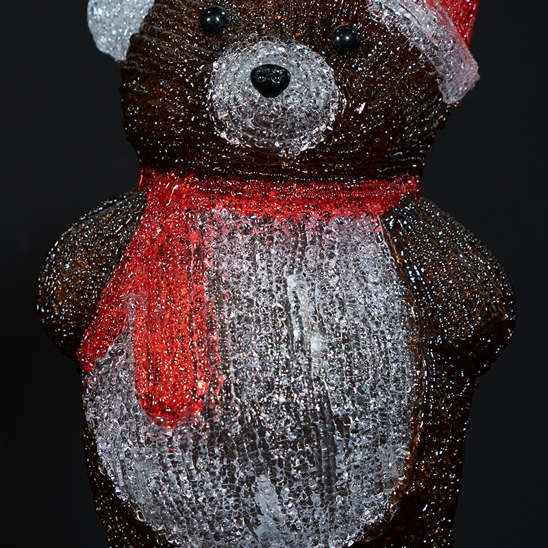Christmas Acrylic bear with hat