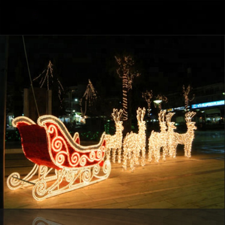 Christmas Outdoor Running Strip Reindeer Motif Light