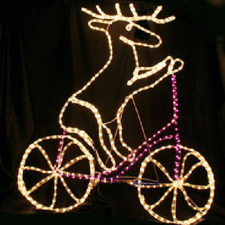 Running Outdoor Christmas Reindeer Motif Lights
