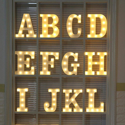 Window Decoration Atmosphere Creating LED Marquee Letter Light